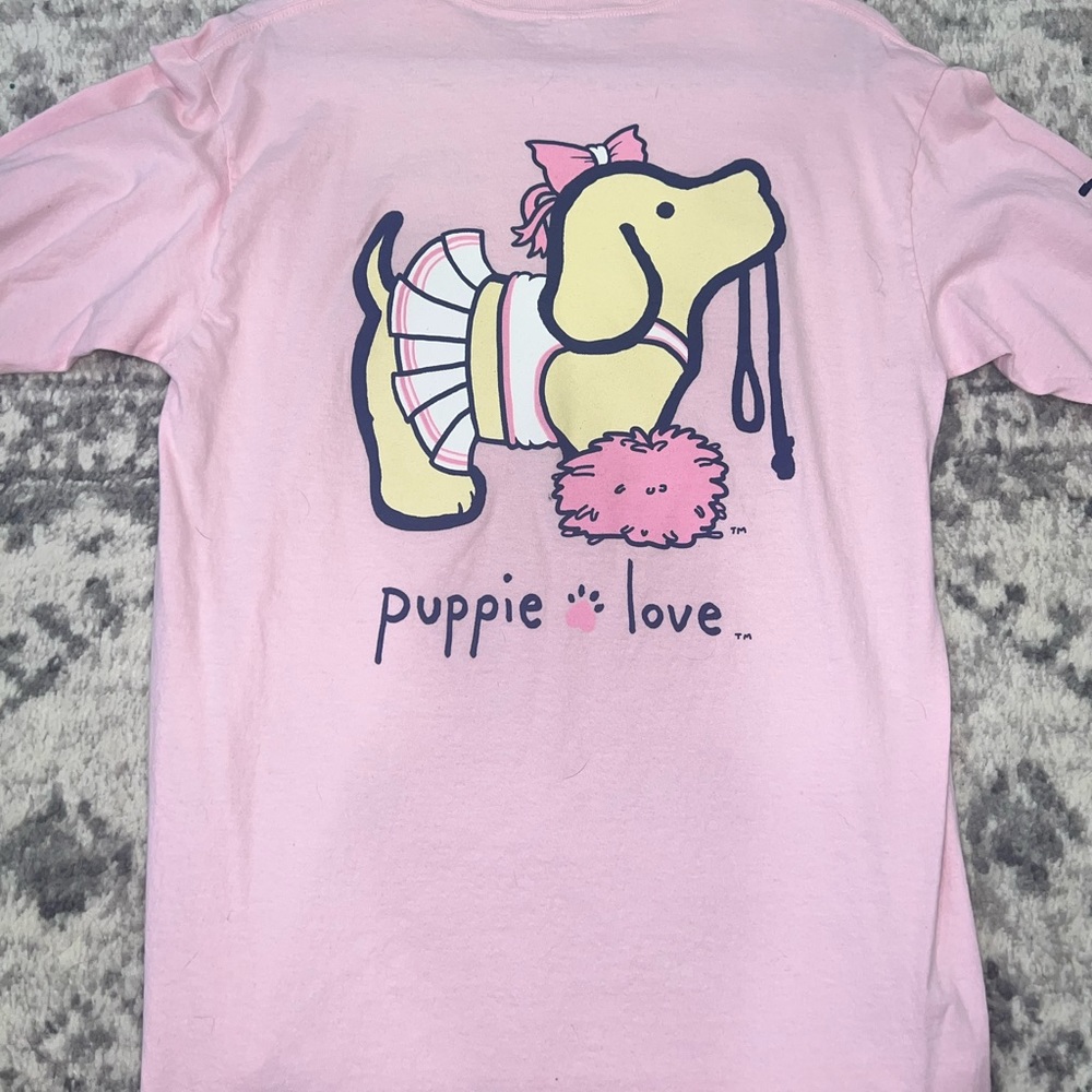 Puppy love cheerleading shirt